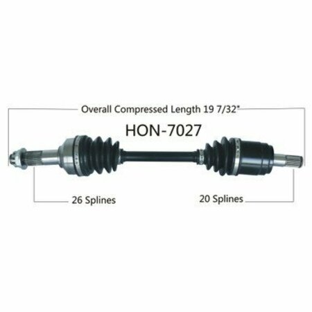 WIDE OPEN OE Replacement CV Axle for HONDA FRONT R TRX420 4TRAX RANCHER 4X4 HON-7027